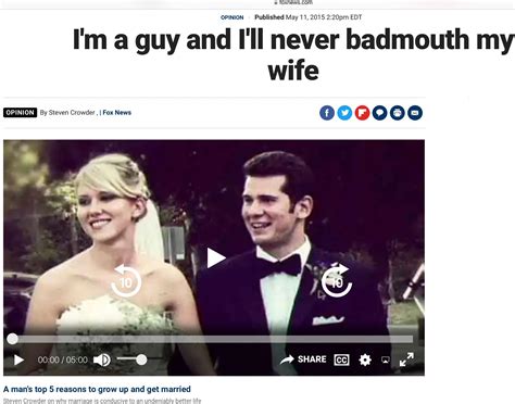 Steven Crowders old op ed about how a guy should treat his wife. : r