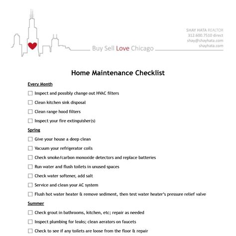 Home Maintenance Checklistpdf Docdroid