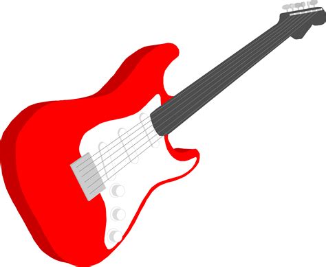 Bass Guitar Clipart Musical Instrument Cartoon Electric Guitar