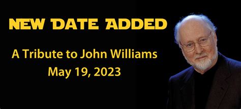 Announcing May 19 Tribute To John Williams Colorado Symphony