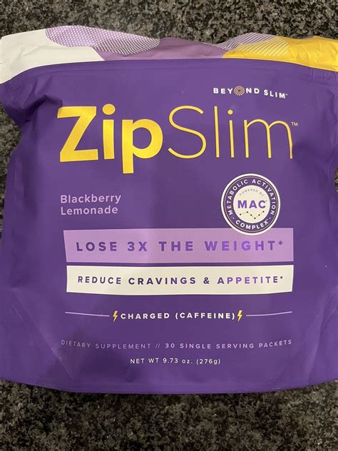 Beyond Slim Zip Slim Blackberry Lemonade Charged W Caffeine Weight