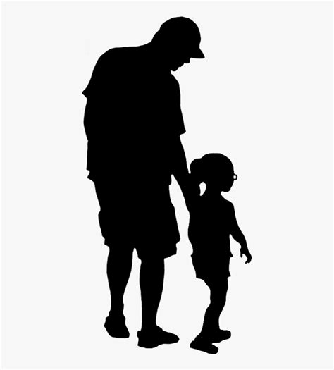 Father Daughter Silhouettes Father And Daughters Walking Silhouette