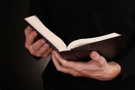 Hands Holding Open Bible Stock Photo Image Of Object 23760436