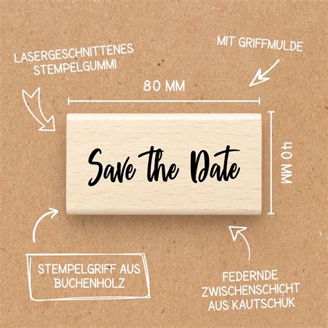 Stempel Save The Date Edition Mia Textstempel Liebe And Hochzeit