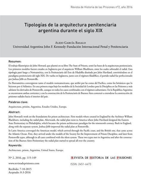 Texto Completo Revista De Historia De Las Prisiones
