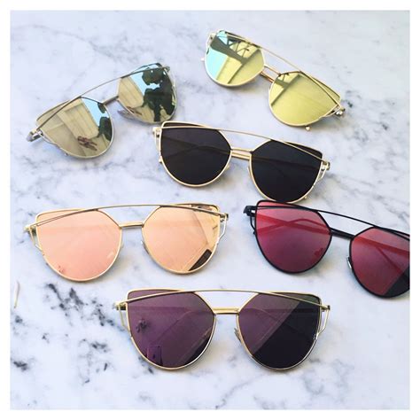 Mirrored Sunglasses Rose Gold Mirrored Sunglasses Gold Mirror