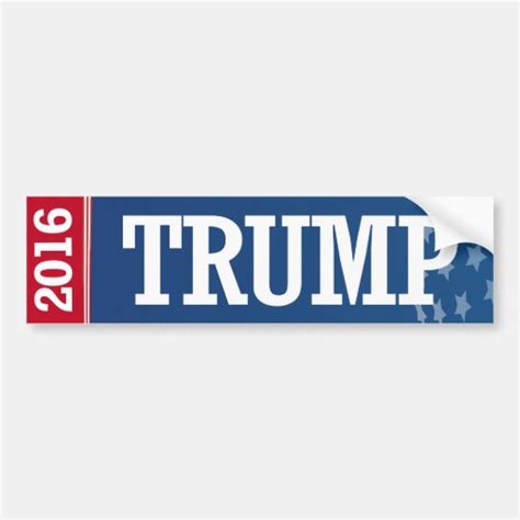 Trump 2016 Car Bumper Sticker Zazzle