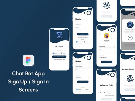 Chat Bot App Sign Up Sign In Screens Uplabs