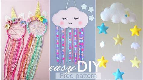 Diy Room Decor Easy Crafts Сute Cloud For Kids Room Wall Decoration