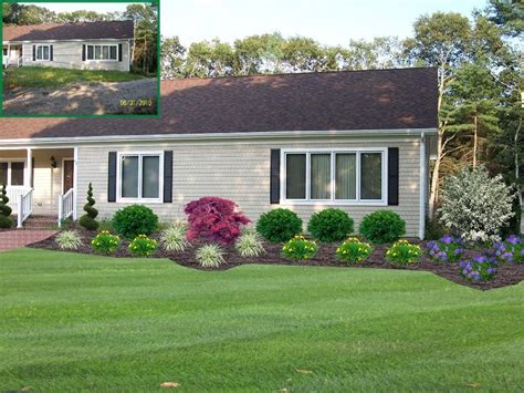 Usually composed of shrubs and small plants, foundation plantings are positioned along with house foundations. Google Image Result for http://decorativelandscapesinc.com ...