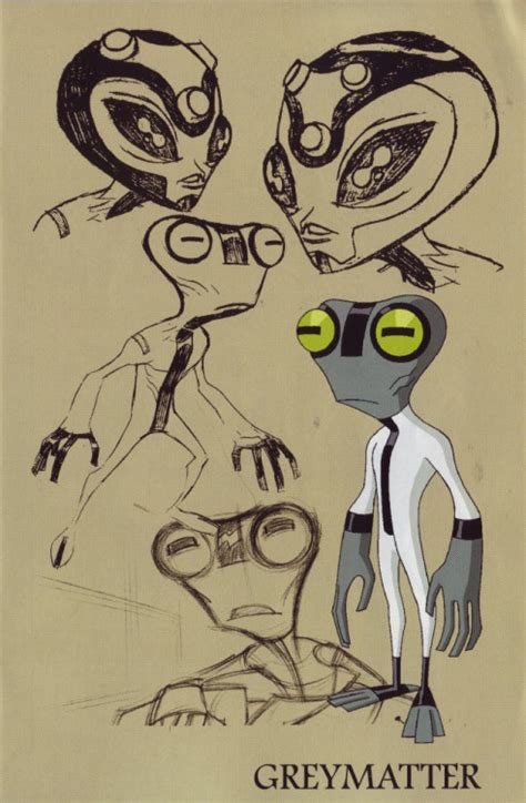 “ben 10″ Original Series Grey Matter Art From Tumbex