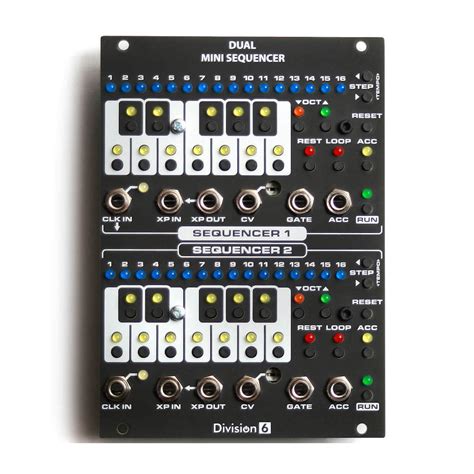 Division 6 Dual Mini Sequencer For Eurorack Synthrotek