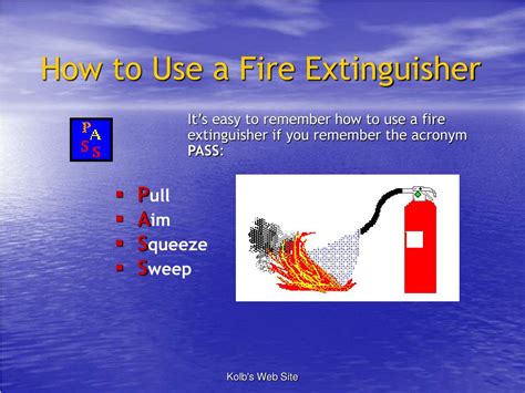 Can be upgraded anytime to a larger model. PPT - Fire Extinguisher Training PowerPoint Presentation ...