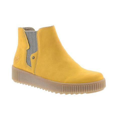 Rieker Womens Y6461 68 Morelia Yellow Ankle Boots