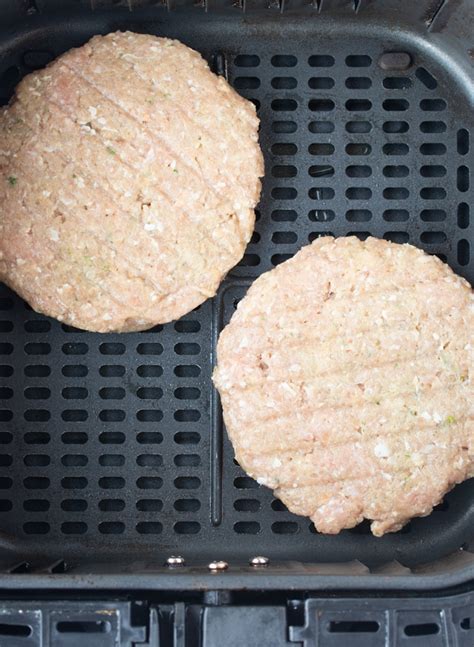 For a cooking time of 15 minutes. Juicy Air Fryer Turkey Burgers - My Forking Life