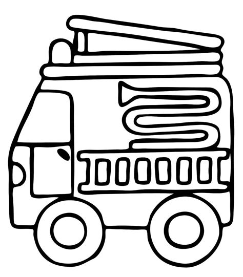 Disegni Da Colorare Camion Dei Pompieri Stampare Per Bambini Pdmrea