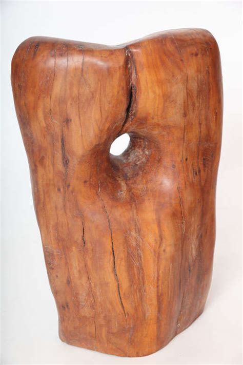 Pair Of Modern Organic Abstract Feminine Form Wood Floor Sculptures For