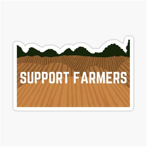 Support Farmers Sticker By Rooftoprookie Redbubble