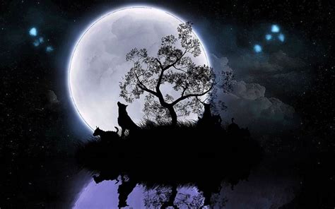 Wolf And Moon Wallpapers Hd Wolf Wallpaperspro