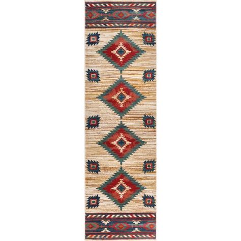 Well Woven Tulsa Lea Traditional Southwestern Tribal Cream 2 Ft 3 In