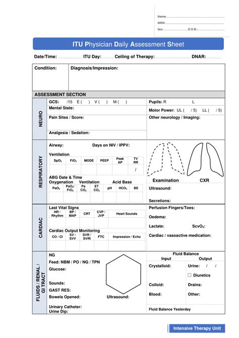 Icu Report Template