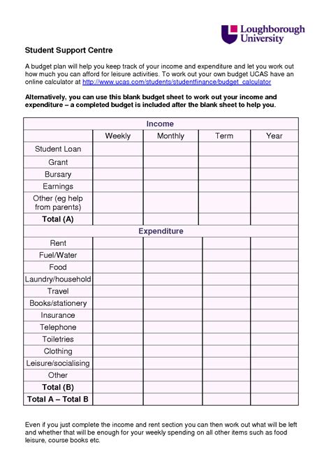 6 Best Images Of Blank Printable Monthly Budget Worksheet Free