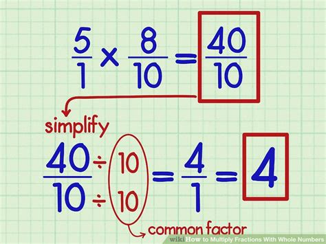 How To Multiply Fractions With Whole Numbers 9 Steps Wikihow