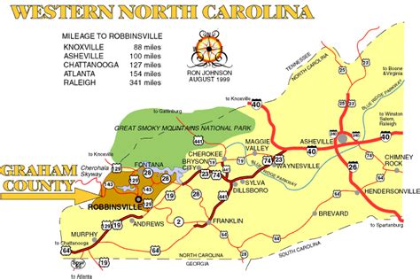 Western Nc Counties Map