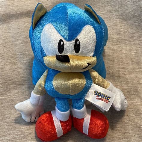 Tomy 25th Anniversary Sonic The Hedgehog Plush 8 Factory Reject Ebay