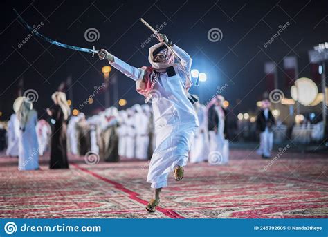 traditional bedouin sword dancing editorial image image of exploration cultures 245792605