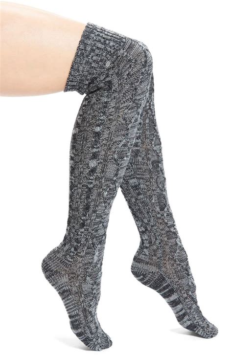 ugg® australia classic cable knit over the knee socks nordstrom