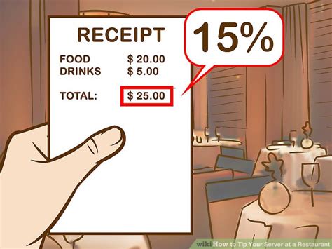 3 Ways To Tip Your Server At A Restaurant Wikihow
