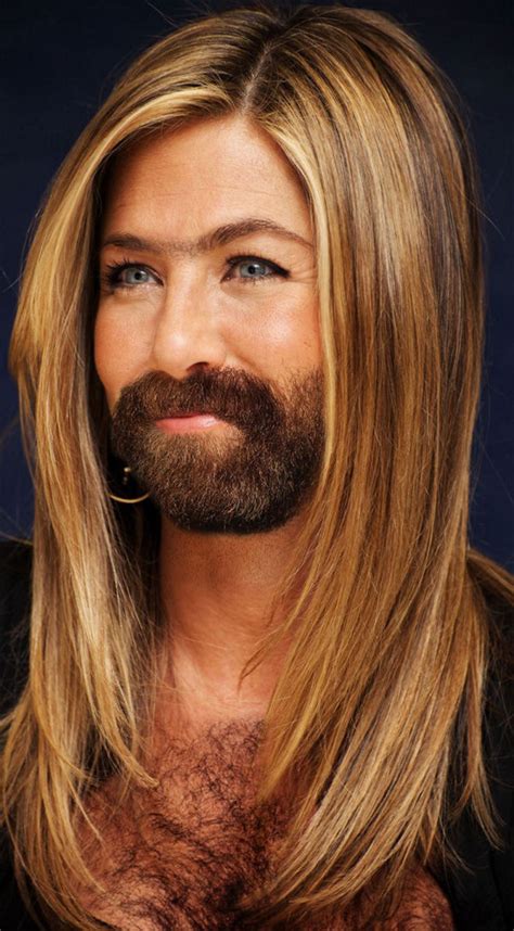 Great Pictures Female Celebrities With Beards And Chest Hair