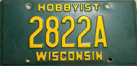 Wisconsin Vehicle Collector License Plates
