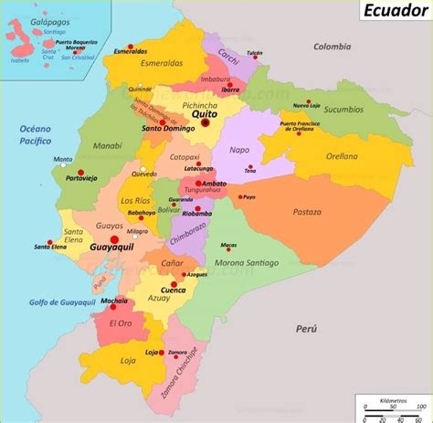 Provincias Y Capitales Del Ecuador
