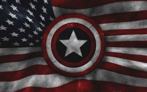 Captain America Marvel Comics American Flag Wallpaper 1920x1200