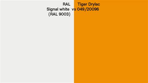 Ral Signal White Ral Vs Tiger Drylac Side By Side
