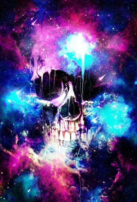 Pin By ♕️melissa💕 ♕️ℒℴѵℯ💕 On Galaxy Skull Art Skull Wallpaper Skull