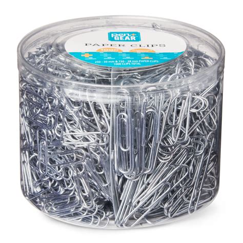 Pen Gear Vinyl Coated Paper Clips Silver 1000 Count