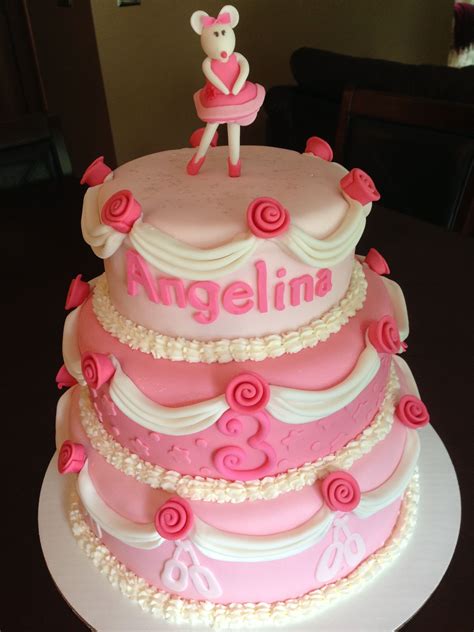 Angelina Ballerina Birthday Cake | Ballerina birthday cake, Ballerina cake topper, Ballerina cakes