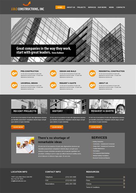 Loft16 Website design and marketing | Construction website design, Construction website, Website ...