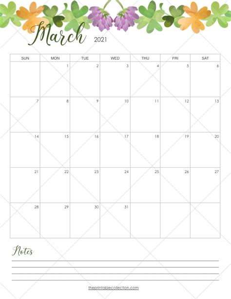 Download our free printable monthly calendar templates for march 2021 in word, excel and pdf formats. Printable Monthly Calendar 2021 With Watercolor Images ...
