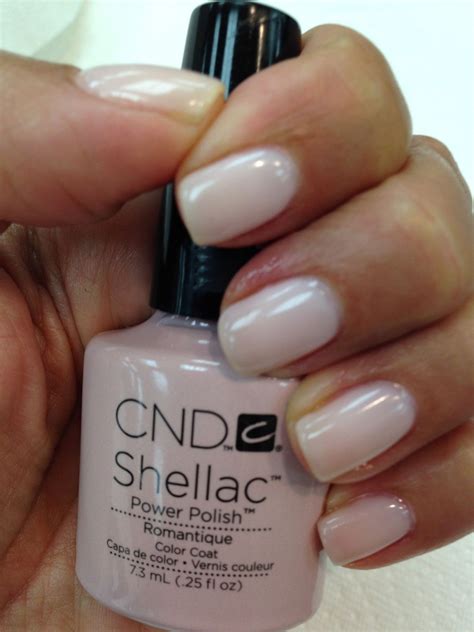 I Love The Clean Look And Mirror Like Shine Cnd Shellac In Romantique