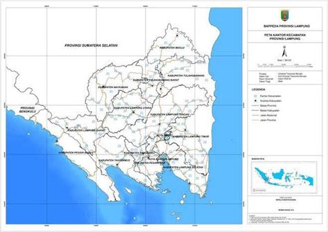 Mengenal Peta Lampung Lengkap Beserta Nama Kabupatennya