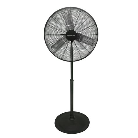 Comfort Zone 30 3 Speed High Velocity Industrial Pedestal Fan With