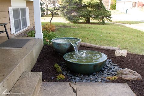 Spillway Bowls Patio Water Features And Waterfall Spillway Ideas