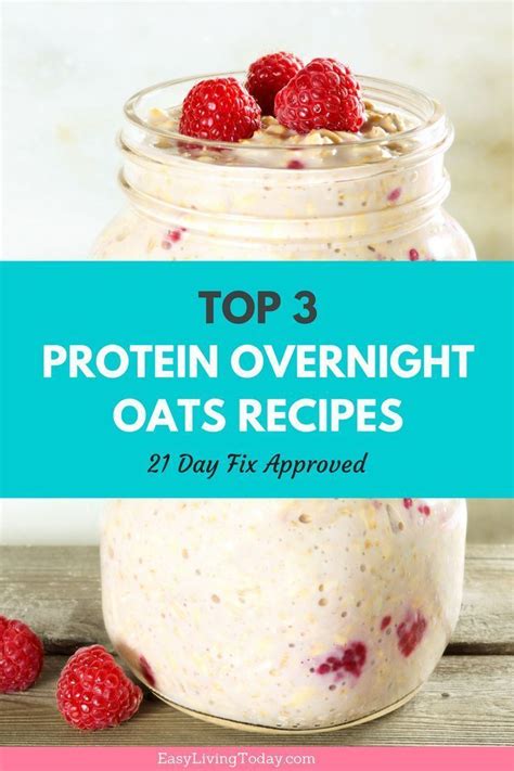 I love breakfast and my personal favourite is porridge (or oatmeal for you us readers!). Top 3 Protein Packed Overnight Oats Recipes! in 2020 | Low calorie overnight oats, Overnight ...