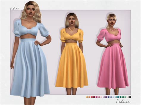Felisa Dress By Sifix From Tsr Sims 4 Downloads