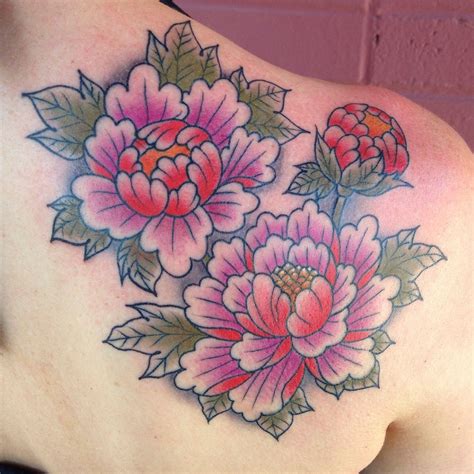 Vintage Peony Tattoo Japanese Peony Tattoo Peonies Tattoo Flower