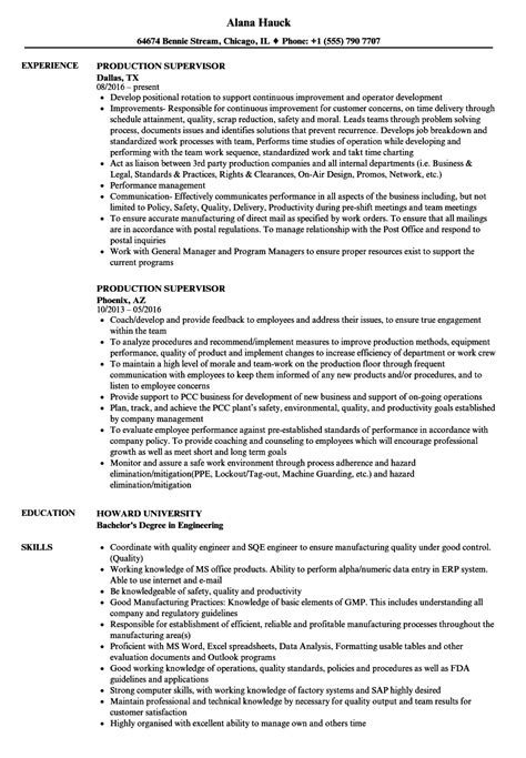 Cv For Production Manager Associate Production Manager Resume Samples